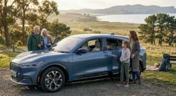 Qual a autonomia do Ford Mustang Mach-E Premium AWD do ano 2020 ao ano 2025