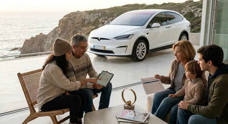 Qual a autonomia do Tesla Model X Long Range do ano 2020 ao ano 2025